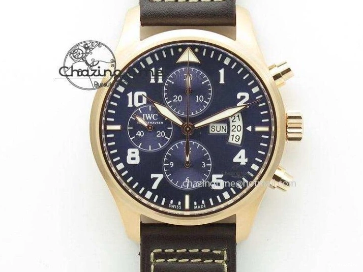 MIROTIME 0109 Pilot Chrono IW377726 ZF 1:1 Best Edition Green Dial on Brown Leather Strap A Trendsetting 7125
